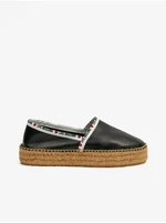 Black Women's Leather Espadrilles Love Moschino - Women