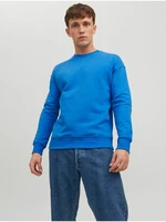 Blue Mens Basic Sweatshirt Jack & Jones Star - Men