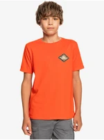 Orange Boys' T-Shirt with Quiksilver Nineties Son Print - Boys