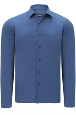 G726 DEWBERRY MENS SHIRTS-INDIGO