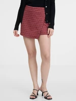 Women's red patterned skirt/shorts ORSAY