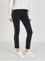 Black Womens Shortened Straight Fit Jeans Replay - Women