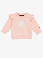 Pink Girly Sweatshirt with Ruffles Tommy Hilfiger - Girls