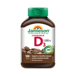 Jamieson Vitamín D3 1000 IU příchuť čokoláda 100 cucacích tablet