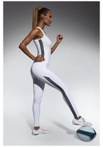 Bas Bleu IMAGIN sports leggings with decorative mesh stripes