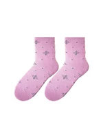 Bratex D-060 women's winter socks pattern 36-41 pink 034