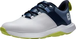 Footjoy ProLite White/Navy/Lime 40,5 Chaussures de golf pour hommes