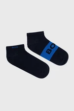 Ponožky BOSS (2-pack) pánské, tmavomodrá barva, 50467747