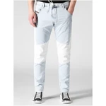 Light blue men's slim fit jeans Diesel Krooley