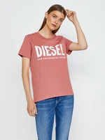 Diesel Tričko - TSILYECOLOGO TSHIRT ružové