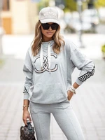 Grey sweatshirt Cocomore cmgBZ861.R03