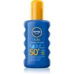 Nivea Sun Kids detský farebný sprej na opaľovanie SPF 50+ 200 ml