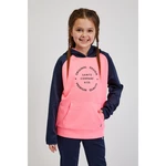 SAM 73 Blue/pink girls' hoodie SAM73 Draco