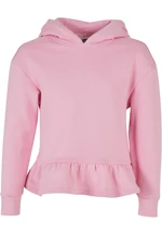 Girls Organic Volants Hoody girlypink