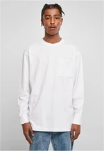 Large long-sleeved pocket in white