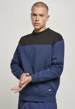 Crewneck top block dark blue/black