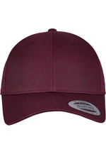 Curved classic maroon-colored snapback