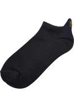 Peace Fancy Edge No Show Socks 3-Pack White/Black