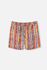 Dagi Blue-Yellow Des. Medium Shorts