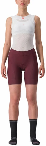 Castelli Prima W Short Deep Bordeaux/Persian Red XS Cuissard et pantalon