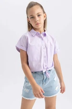 DEFACTO Crop Short Sleeve Shirt