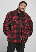 Teddy lined plaid jacket red/black