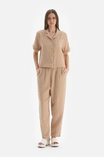 Dagi Beige Muslin Pants