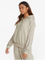 Beige Womens Hoodie Puma Her - Women