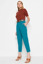 Trendyol Oil Carrot High Waist Polyviscon Woven Trousers