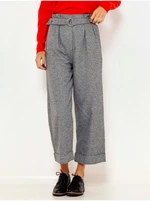 Grey wide shortened trousers CAMAIEU - Women