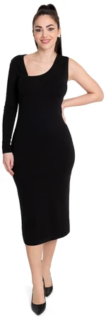 ONLY Dámské šaty ONLINA Standard Fit 15302675 Black/One Sleeve S