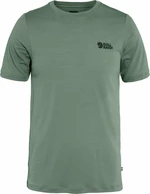Fjällräven Abisko Wool Logo SS M Patina Green M T-shirt