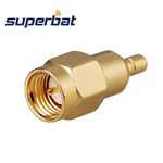 Superbat 5pcs SMA-SSMB Adapter SMA Male to SSMB Female RF Wifi Connector