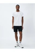 Koton Short Sports Shorts with Lace-Up Waist and Pocket.