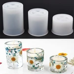 Candle Holder Crystal Epoxy Resin Mold DIY Aromatherapy Candle Tray Silicone Mold Handmade Mold Resin Crafts Home Decor