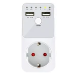 Intelligent Programmable Countdown Timer Socket Electrical 6HR Socket For USB Interface Switch EU Plug