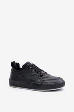 Men's sneakers made of eco leather Big Star black