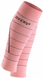 CEP WS401Z Compression Calf Sleeves Reflective Light Pink IV Copri polpacci per corridori