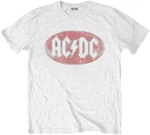 AC/DC T-shirt Oval Logo Vintage Unisex White XL