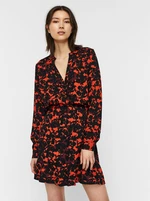 AWARE by VERO MODA Orange-Black patterned shirt VERO MODA Rio - Women