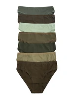 Khaki Women's Smooth Cotton Panties 7-pack