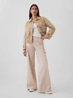 GAP Trousers with pockets Baggy Khaki Cargo - Women's