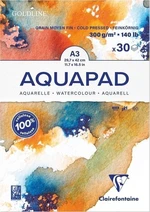 Clairefontaine Goldline Aquapad Glued Pad Carnet de croquis A3 300 g