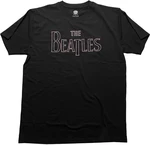 The Beatles T-shirt Drop T Embroidered Unisex Black 2XL