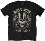 Guns N' Roses T-shirt Top Hat, Skull & Pistols Las Vegas Unisex Black M