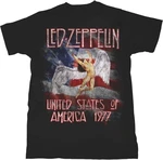 Led Zeppelin Maglietta Stars N' Stripes USA '77. Unisex Black L