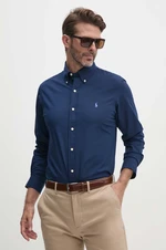 Košile Polo Ralph Lauren pánská, tmavomodrá barva, regular, s límečkem button-down, 710928255