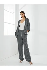 Koton Palazzo Trousers Wide Leg High Waist Pocket