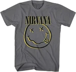 Nirvana Tričko Inverse Happy Face Unisex Charcoal Grey XL