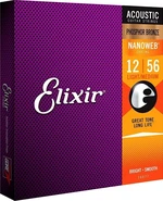 Elixir 16077 Nanoweb 12-56 Corzi chitare acustice